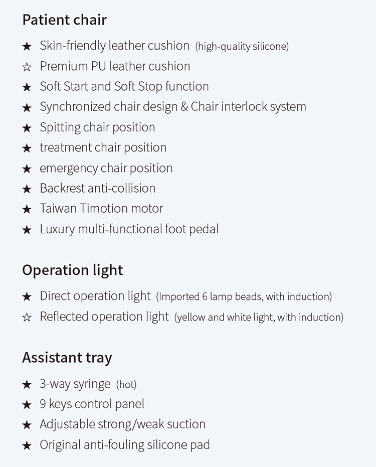 V3 luxury Low cost disinfection dental chair with 2 stools – Foshan ...